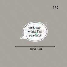 Ask Me What I'm Reading - Holographic E-Reader Sticker - Star Film - View 6