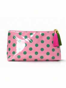 Dot Large Capacity Flowy Makeup Bag - Women's Shower Storage Bag - Portable Cosmetics Storage Bag - Travel, Business Or Home Carry-On Beauty And Miscellaneous Items Storage - Multicolor - View 8