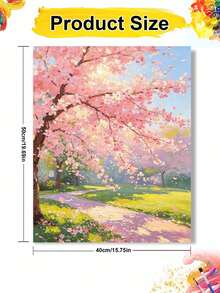 DIY Digital Oil Painting Kit, Spring Park Street, Suitable For Beginners And Adults, Canvas Art Home Wall Decor, Halloween Party Gift - Sets - View 11
