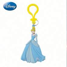Monogram Disney Official Princess Series Silicone Keychain, Classic Cartoon Princess Character Bag Pendant Key Ring, Halloween Christmas Gift Teens Adult 1PC - Multicolor - View 11