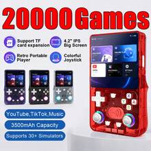 1pc Retro Handheld Game Console, Built-In 20,000 Games, 4.2-Inch Screen, Dual Joysticks, D-Pad And ABXY Buttons, TF Card Support, Rechargeable Portable Video Game Player, Classic Gaming Device, Suitable For Travel, Home And Gifts - View 2