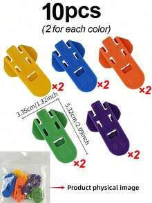 1/5/10pcs Colorful Soda Can Tab Openers & Leak-Proof Drink Covers, One-Hand Soda Can Opener And Reusable Protector Caps For Beer, Soda, And Aluminum Cans For Parties, BBQ, Camping&Travel - Multicolor - View 11