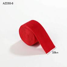 1pc New Christmas Ribbon With White Edging, Handmade Bow Gift Wrapping Tape, Decorative Atmosphere Supplies - Multicolor - View 13