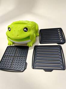 1pc Hippo-Campus Desk Organizer, Note Toad Desk Organizer Note Holder, All In One Storage For Pens, Pencils, Sticky Notes And Notepads, Cute Stationery Holder With Reusable Stencils, Durable Office Accessory, Fun Gift Idea - Multicolor - View 15