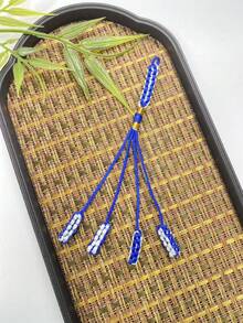 1pc Islamic Tasbih Woven Tassel, Exquisite Knotted Prayer Beads Tail Pendant, Handmade Braided Rope Tassel, Prayer Beads DIY Accessory - Multicolor - View 8