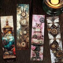 Halloween 30pcs Steampunk Bookmarks -Quirky Gothic Style Highly Colorful, Beautiful Reading Book Page Labels, Journal Notebook Decorative Markers, Creative Paper Cards For Book Lovers - A - View 6