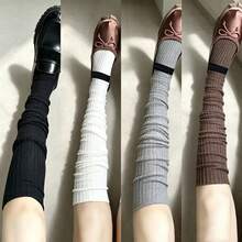1 Pasang Kaos Kaki Panjang Selutut Bergaris Vertikal, Cocok untuk Sepatu Bot Tinggi, Gaya JK Fashion Girl, Gaya Y2K, Pakaian Sehari-hari - MultiWarna - View 12