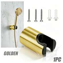 Gold Shower Head Bracket, Wall-Mounted Adjustable Shower Head Holder, Bathroom Shower Fixed Bracket With Installation Accessories - Support - View 1