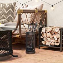 Outsunny Racks de Lenha - negro - Ver 9