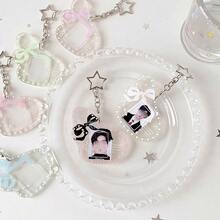 1pc Summer Fresh Girl Angel Wings Star Card Holder, Idol Fan Student 1-Inch ID Photo Small Card Sticker Pendant Card Holder - Multicolor - View 10