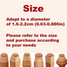 4/20-PackNon-Slip Chair Leg Covers, Multi-Size Options, With Felt Lining - Clear Silicone Floor Protectors. Suitable For Restaurants, Hotels, Cafes, Bedrooms, Non-Slip And Silent. Please Refer To The Size Chart To Choose According To Your Needs. - Multi-color - View 8