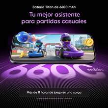 Realme P4 Lite 智慧型手機，4GB+64GB/4GB+128GB，Titan 6600mAh 大電池，6.8 吋 120Hz 螢幕，最高 12GB 動態 RAM，ArmorShell 防護 - 脈動紫 - 查看 3