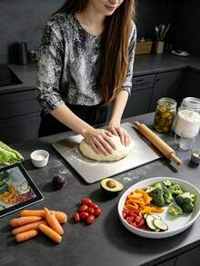 304 Stainless Steel Kitchen Cutting Board, Suitable For Cutting Meat, Fruit And Vegetables, Easy To Clean, Home Cooking - Silver - View 5
