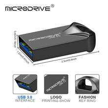 Microdrive USB3.0 迷你金屬隨身碟，附鑰匙圈環便攜 U 盤，適用筆電桌上型電腦的文件儲存與備份 - 查看 6