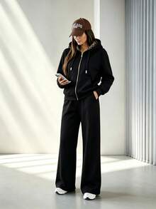 Women Two-Piece Outfits - Black - View 2