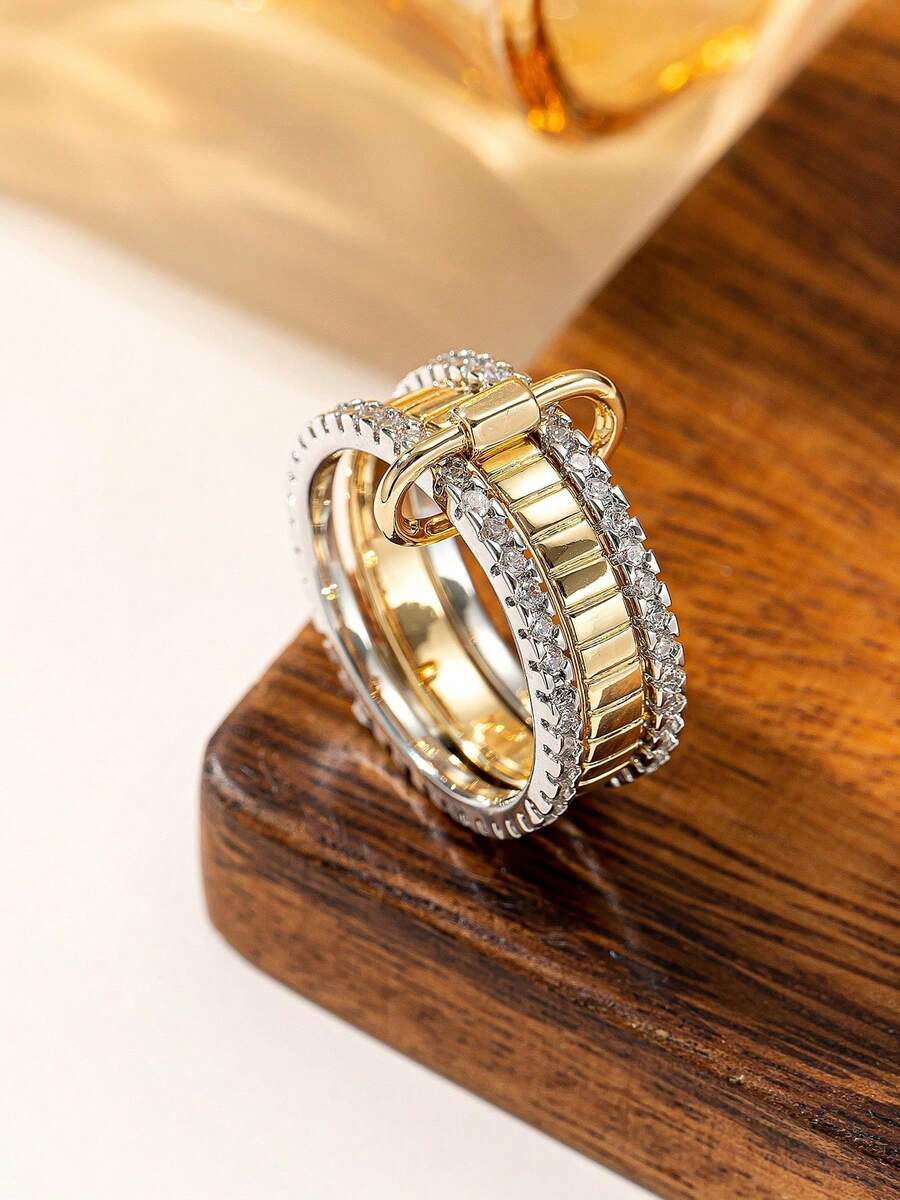 Women Engagement Rings - 3 Rings - View 1