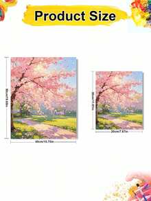 DIY Digital Oil Painting Kit, Spring Park Street, Suitable For Beginners And Adults, Canvas Art Home Wall Decor, Halloween Party Gift - Sets - View 4