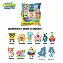 Monogram SpongeBob SquarePants 1pc Official Authorized Blind Box 3D Stereoscopic Character Pendant Hanging Decoration, Including Little Brother, Pluto, Hobo, Ms. Max, Dagbolt, Copper Persephone, Anime Character Keychain, Collector's Backpack Accessory - Multicolor - View 3