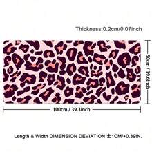Pink Dark Purple Leopard Print PU Leather Desk Mat, Waterproof Non-Slip Large Extended Mouse Pad, Aesthetic Table Keyboard Protector For Gaming Office Home Desktop Decor - View 10
