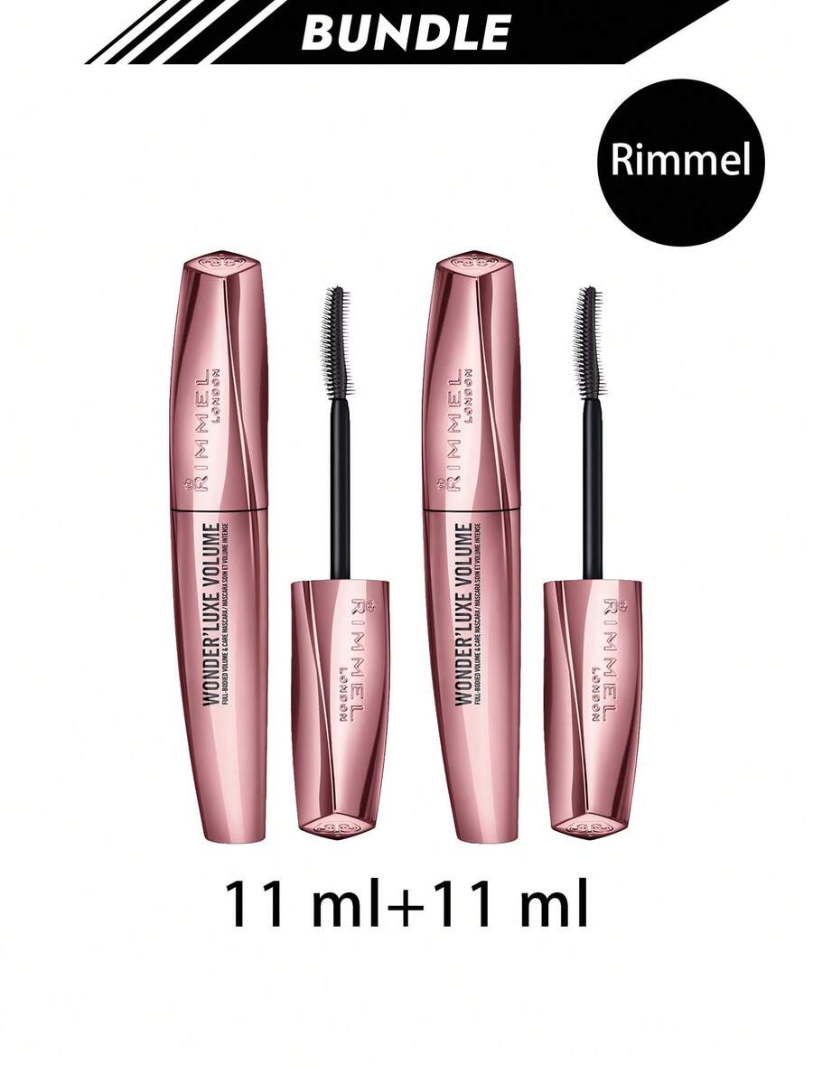 Rimmel [حزمة] ماسكارا حجم Wonder'Luxe أسود 11 مل * 2 - الأسود - مشاهدة 1