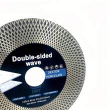 Diamond Saw Blade, Mesh Wave Saw Blade, Grinding And Cutting Disc, Suitable For: Grinding And Cutting Of Vitrified Tiles/Ceramics/Tiles, Specification: 125mm, Suitable For Marble Processing Machine/Polishing Machine - A - View 5