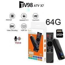 Q96 OHP Voice Remote Control RK3518 Chip Cortex A53 CPU Mali 450 MP2 GPU 4G/5G WiFi HDR+8K AV System Android 14 64G Memory Multi-Language Support Suitable For Daily Home Life - Black - View 2