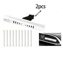 Car-Mounted Aromatherapy Spray Holder - Aromatherapy Diffuser Holder - Air Freshener - Car Decorative Accessory - Interior Fragrance Decoration - Comes With 10 Cotton Swabs - Suitable For Car, Office, Kitchen And Indoor Aromatherapy Treatments - A - View 11