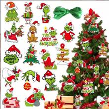 The Grinch Christmas Theme Party Hanging Decorations, Christmas Tree Ornaments, Christmas Hanging Decor - Multiple Styles - View 1
