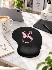 Ergonomic Wrist Rest Mouse Pad, A-Z Letter Pattern Design, Ergonomic EVA Wrist Pad, Non-Slip Memory Foam Mouse Pad, Comfortable Mouse Pad With Smooth Wrist Rest, Comfortable Skin-Friendly Desktop Support, Desktop Protection Pad, Suitable For Gaming, Office, Non-Slip, Suitable For Office Computer, Laptop And Home Use, Graduation Season Souvenir, Perfect Mother's Day Gift, Back To School Essential, Dorm And Home Essential - Multicolor - View 9