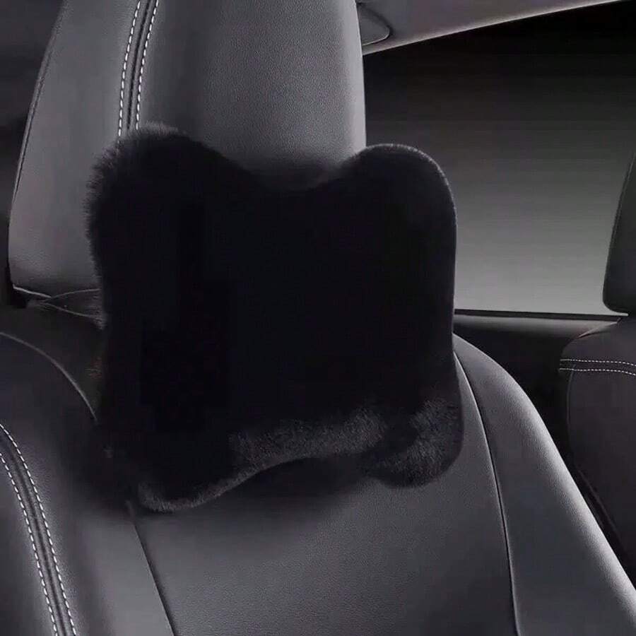 Car Headrest Plush Neck Pillow, Car Neck Pillow, Car Interior Decoration Accessories - Multicolor - View 1