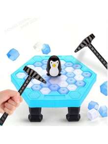 1pc Ice-Block Breaking Game Save Penguin Table Game, Board Puzzle Game For Family, Gaming Gift Halloween, Christmas Gift - Multicolor - View 4