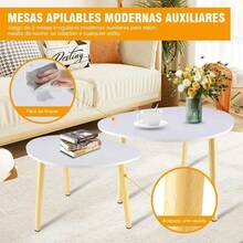 Nesting Tables - Beige - View 6