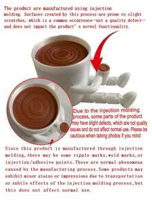 3D Printed Movable Coffee Cup Decoration, Cute Brown Coffee Bean Mini Model Ornament, Suitable For Cafe, Living Room, Bedroom, Study, Bar Counter, Home Decor, Creating Relaxing Atmosphere, Applicable To All Scenes, Perfect Gift Choice For Coffee Lovers - A - View 2