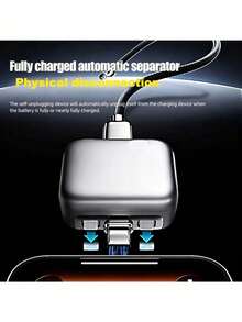 140W Type-C Fast Charging Auto Shut-Off Charger, Magnetic Pop-Up Charging Interface, Full Charge Auto Power-Off Adapter, Travel Essential - Multicolor - View 11