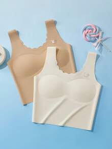 3pcs Random Assortment Teen Girls Underwear, Comfortable & Minimalist Bra For Outdoor, Home, Sports, Party, Casual Wear, Suitable For Middle School And High School Students - Multicolor - View 3