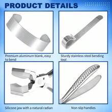KLONKEE 1/2/3/5pcs Bracelet Measuring And Bending Tool Set, Includes Bracelet Bending Pliers, Measuring Tape And Bracelet Shaping Pliers, Reusable Bracelet Measuring Paper Tape, Suitable For Jewelry Making And Repair - Jewelry Making Tools - View 7