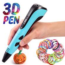 GOLDFOX Set Pena Cetak 3D, Pena Cetak Kreatif Multifungsi, Cocok Untuk Pria Dan Wanita, Pena Gambar Grafiti Seni DIY Edukatif, Hadiah Terbaik Untuk Halloween, Thanksgiving Dan Natal. - View 1