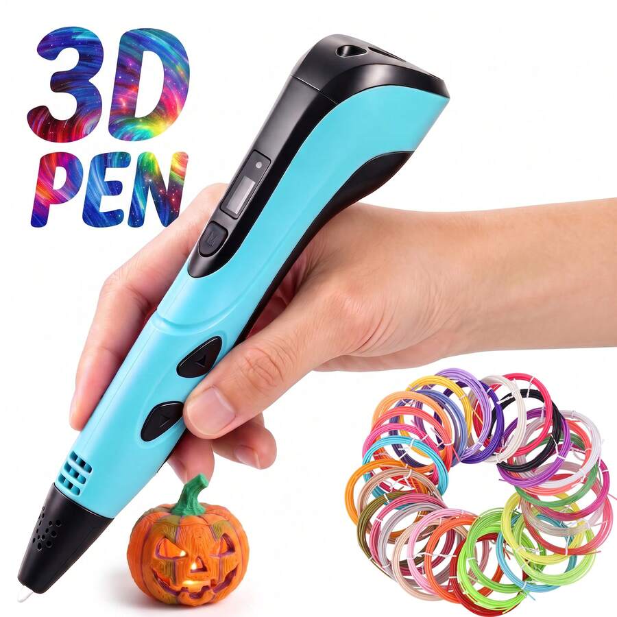 GOLDFOX Set Pena Cetak 3D, Pena Cetak Kreatif Multifungsi, Cocok Untuk Pria Dan Wanita, Pena Gambar Grafiti Seni DIY Edukatif, Hadiah Terbaik Untuk Halloween, Thanksgiving Dan Natal. - View 1