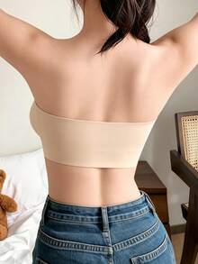 Dreamivo 2 Buah Bra Tanpa Tali dan Tanpa Jahitan untuk Wanita, Tanpa Bantalan, Bra Tanpa Kawat Model Tank Top Bandeau, Bra Tanpa Punggung yang Nyaman dan Tidak Terlihat - MultiWarna - View 2