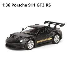 Burago 1:36 比例 Porsche 911 GT3 RS 白色/灰色鋅合金壓鑄模型車，創意模型玩具/裝飾品，適合青少年與成人收藏，可作為桌面裝飾，是完美的節日禮物 - 彩色 - 查看 9