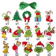 The Grinch Christmas Theme Party Hanging Decorations, Christmas Tree Ornaments, Christmas Hanging Decor - Multiple Styles - View 3