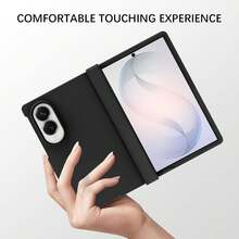 keshengtai 糖果色手機殼，附鉸鏈保護，硬 PC 背板防護手機殼，適用於 Galaxy Z Fold 8 - 黑色 - 查看 5