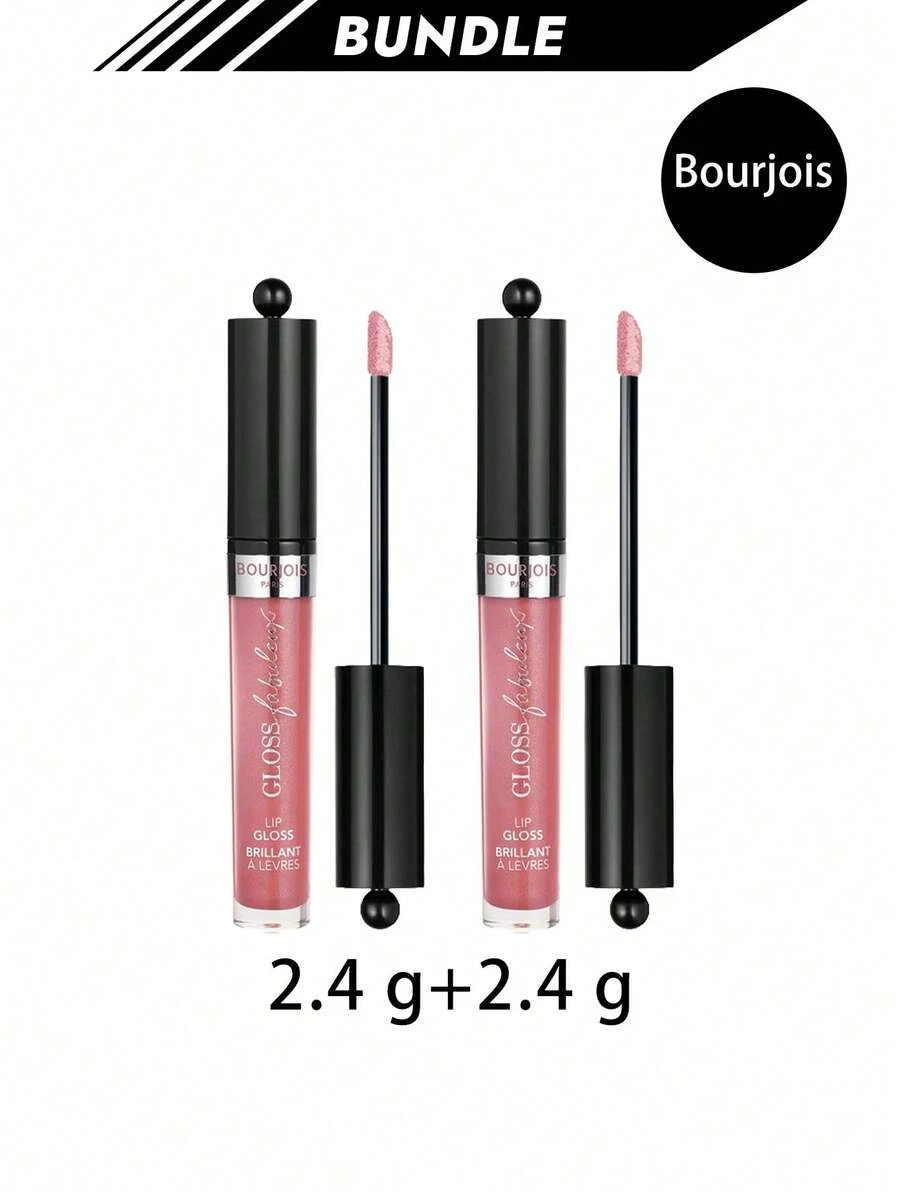Bourjois [حزمة] ملمع شفاه مرطب لامع رائع 04 وردي شائع 3.5 مل * 2 - 04 اللون الوردي الرائج - مشاهدة 1