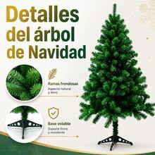 Artificial Green PVC Christmas Tree With Sturdy Stand, Indoor Festive Decoration, Available In 1.5m, 1.8m, And 2.1m Heights - 1.5m - View 4