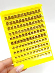 120片單簇假睫毛 DIY接睫毛 輕盈柔軟 日常簇裝睫毛 細梗自然妝感 - D - 查看 9