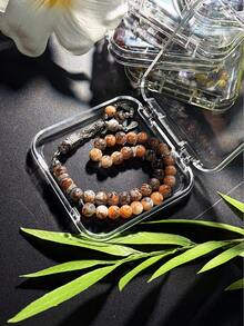 2pcs Ramadan Artificial Crystal 33-Bead 3-Tassel Prayer Beads + Storage Gift Box Set, Portable And Easy To Carry, Essential For Ramadan Daily Prayer, Unisex Prayer Beads Bracelet - Multicolor - View 10