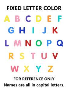 1 Set Personalized Custom Colored Letters - Personalized 3D Sample Letters - Personalized Printed Letters, Height 4cm/8cm, Thickness 8mm, Selectable 3 To 15 Characters. These Personalized 3D Printed Letters Are Presented. Colored Letters Are An Excellent Choice For Displaying Names, Desktop Decor - Multicolor - View 10