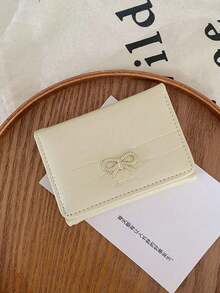 Cute Bow Shaped Small Wallet For Women, Fashionable 30% Off Wallet, Daily Storage Bag, Coin Purse, Daily Use, Holiday Gifts, Shopping, Travel - Multicolor - View 12