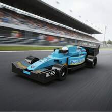 Formula Basic Racing Car Building Blocks - Mavi - Görünüm 2