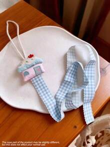 Macaron Color Fabric Hair Clip Storage Wall Rack, Cute House Shaped Hair Accessory Display Stand, Suitable For Baby Room Decor - Multicolor - View 7